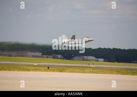 F-22 Raptor ausziehen Stockfoto