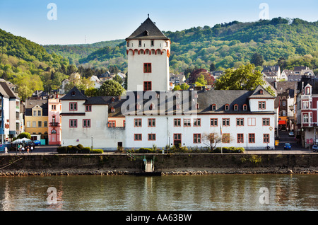 Museum der Stadt Boppard und der Promenade am Rhein, Rhein, Rheinland, Deutschland, Europa Stockfoto