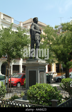 Statue von Don Juan Tenorio an der Plaza de Los Refinadores Sevilla Spanien Stockfoto