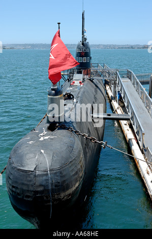 B39 sowjetischen u-Boot auf dem Display an der Maritime Museum of San Diego Kalifornien USA Stockfoto