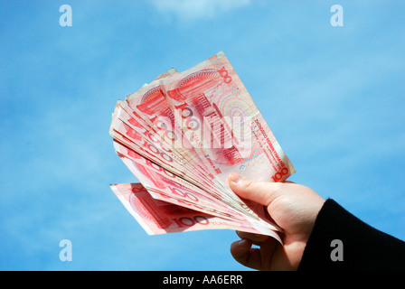 Chinesische Banknoten Stockfoto