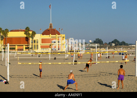 Elk236 1087 California Santa Cruz Beach-volleyball Stockfoto
