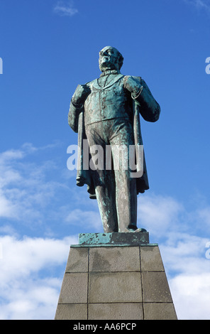 Jon Sigurdsson Statue in Austurvollur Plaza Reykjavik Island Stockfoto