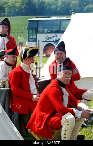 Die neu-Frankreich und New England 1776-Re-Enactment-Wochenende in Boston, MA Stockfoto