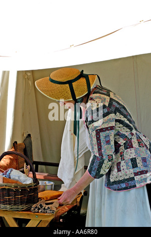 Ein Americana 1776-Reenactment-Wochenende in Boston, MA Stockfoto