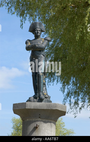 Denkmal für Napoleon auf der Butte de Lion am Ort der Schlacht von Waterloo 18. Juni 1815 Stockfoto