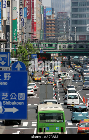 JPN Japan Tokio Harumi Dori Straße Ginza eleganten Einkaufsmöglichkeiten und Unterhaltung Bezirk Stockfoto