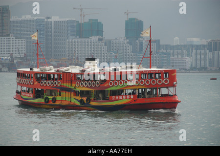 Hong Kong Kreuz Hafen Fähre Stockfoto