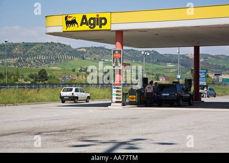 Autogrill Autostrada A1 Tarsia Italien Stockfoto