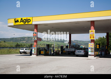 Autogrill Autostrada A1 Tarsia Italien Stockfoto