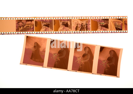 Roll und 35mm Film Farbnegativen Stockfoto