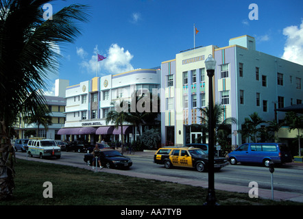 Cardozo Hotel by Hohauser & Cavalier Hotel by Roy F. France at 1300 Ocean Drive, South Beach, Miami, USA (fotografiert 1997) Stockfoto