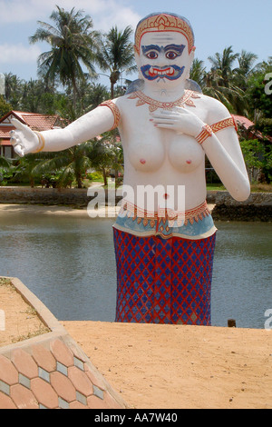 Süd-Ost-Asien, Thailand, Ko Samui, Big Buddha Website Nordostküste, Comic-statue Stockfoto