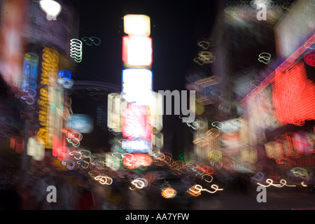 TIMES SQUARE MANHATTAN NEW YORK VEREINIGTE STAATEN VON AMERIKA Stockfoto