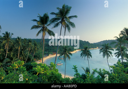 Strand von Unawatuna nr Galle Sri Lanka Stockfoto