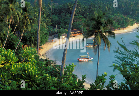 Strand von Unawatuna nr Galle Sri Lanka Stockfoto