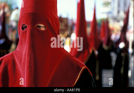 Semana Santa-Fiesta-Ostern-Malaga-Andalusien-Spanien Stockfoto