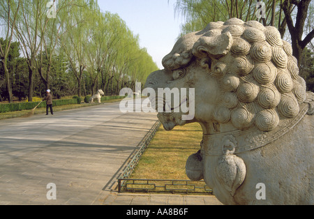Ming-Gräber Shisan Ling nr Peking China Stockfoto