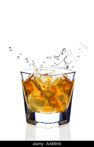 Whisky-splash Stockfoto