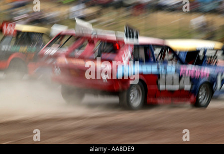 Stock Car-Rennen bei Essex Arena England UK Stockfoto