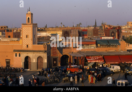 Marokko Marrakesch Plaza Platz Jema al Fna Stockfoto