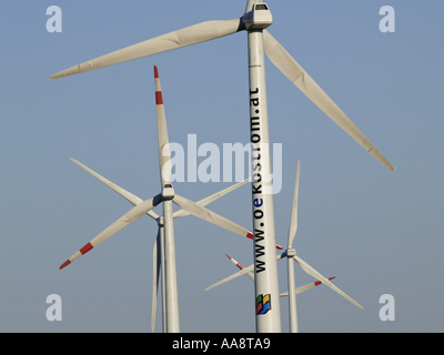 Windpark Parndorf, Österreich, Windräder Stockfoto