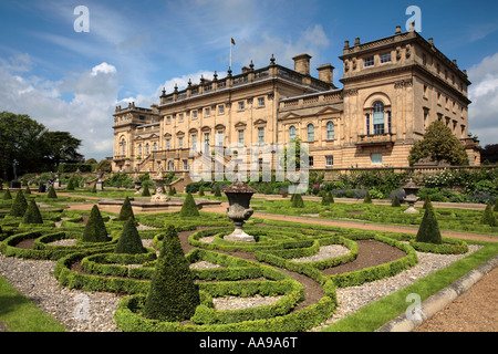 Harewood House, Gartenterrasse, Leeds, Yorkshire, UK, Europa Stockfoto