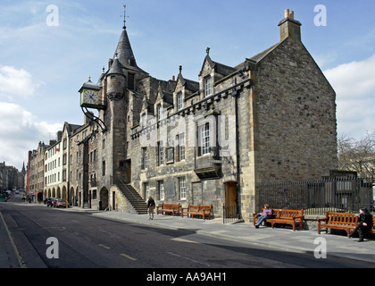 Canongate Tolbooth und der Menschen Geschichte Museum im Canongate der Royal Mile-Edinburgh Stockfoto