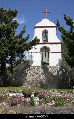 Glockenturm der Mission Asistencia San Antonio de Pala, Pala, Kalifornien, USA Stockfoto