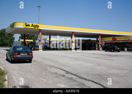 Autogrill Autostrada A1 Tarsia Italien Stockfoto