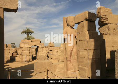 Der Karnak Tempel, Luxor, Fluss Nil, Ägypten Stockfoto