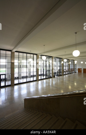 Frankfurt/Main, IG-Farben Hochhaus (Jetzt Goethe-Universität), Kantinengebäude, Unterer Saal Stockfoto