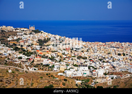 Hermoupolis Syros Siros Griechenland Stockfoto