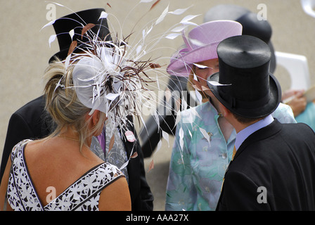 Zuschauer bei royal Ascot, Berkshire, england Stockfoto