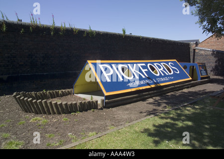 Boot Pickfords schmale Attraktion The Boat Museum Ellsmere Port UK'National Wasserstraßen Bootsmuseum spielen " Stockfoto