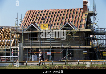 Neue öffentliche Haus im Bau, Ravenswood Estate, Ipswich, Suffolk, UK. Stockfoto