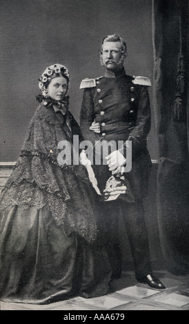 Kronprinz Friedrich, Prinz von Preußen, der Vater von Kaiser Wilhelm II. und der Kaiserin Friedrich Tochter von Königin Victoria. Stockfoto