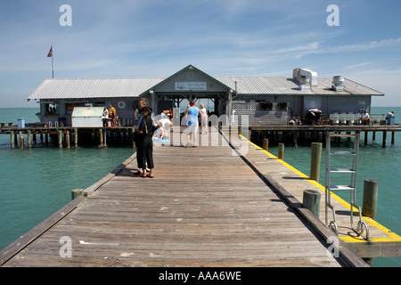 Blick auf das Ende der Stadt Pier Anna Maria Insel Florida Vereinigte Staaten usa Stockfoto