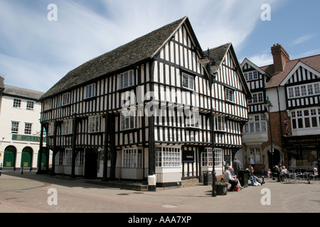 Evesham Stadtzentrum in den Cotswolds UK Stockfoto