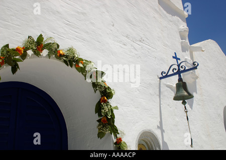 Kirche von Agia Kyriaki, Porto, Tinos, Griechenland Stockfoto