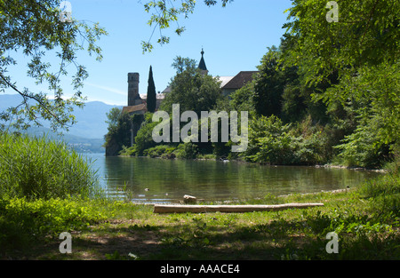 L ' Abbaye de Hautecombe am Lac du Bourget, Departement Savoie-Frankreich Stockfoto