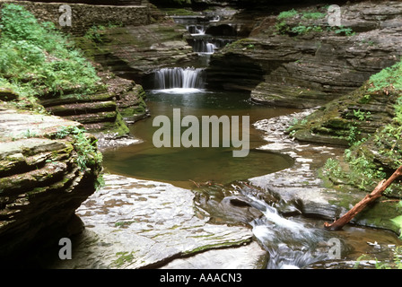 Watkins Glen State Park befindet sich in Watkins Glen New York NY Stockfoto