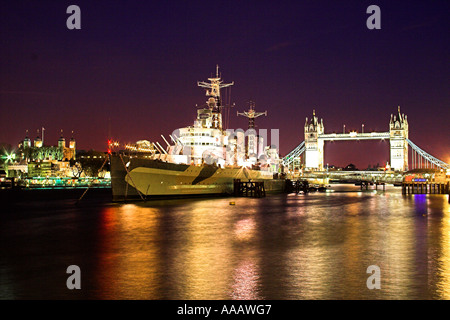 HMS Belfast Stockfoto