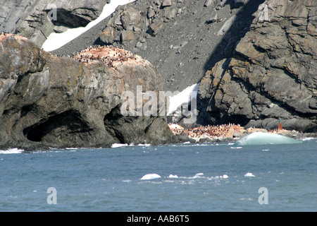 Historic Elephant Island, Antarktis ist die Website von Sir Ernest Shackleton heldenhafte Rettung von 22 seiner Männer Stockfoto