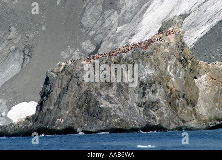 Historic Elephant Island, Antarktis ist die Website von Sir Ernest Shackleton heldenhafte Rettung von 22 seiner Männer Stockfoto