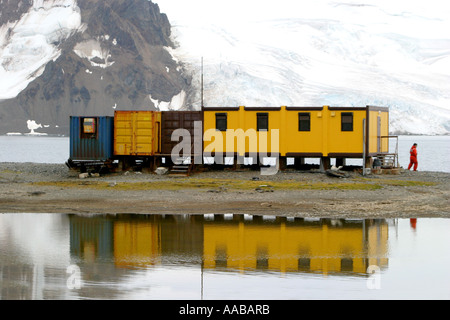 Teil der Arctowski polnischen Forschungsbasis, King George Island Antarktis Stockfoto