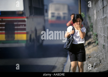 Verkehrsbelastung auf EDSA, Manila, Philippinen Stockfoto