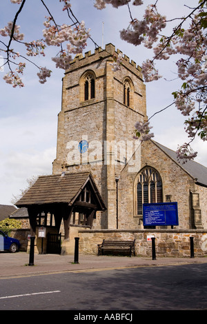 UK-Wales-Clwyd Chirk Pfarrkirche St. Maria Stockfoto