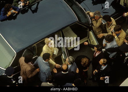 Prinzessin Grace von Monaco kommt zum Cannes Film Festival in Südfrankreich. 1980 1980er HOMER SYKES Stockfoto