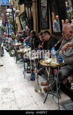 Fishawi Kaffeehaus, Khan al-Khalili, Kairo, Ägypten Stockfoto